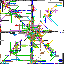 Recorded 64 by 64 canvas after 10,317 placements, with 1,465 colored pixels.